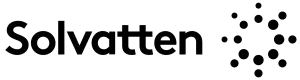 Solvatten svart logga