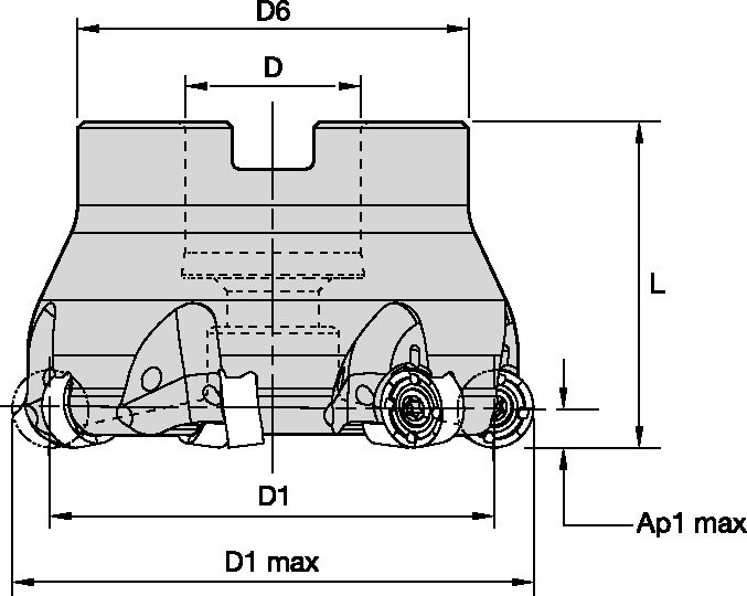 RODEKA BLADE D=40 Z=4 SHELL M