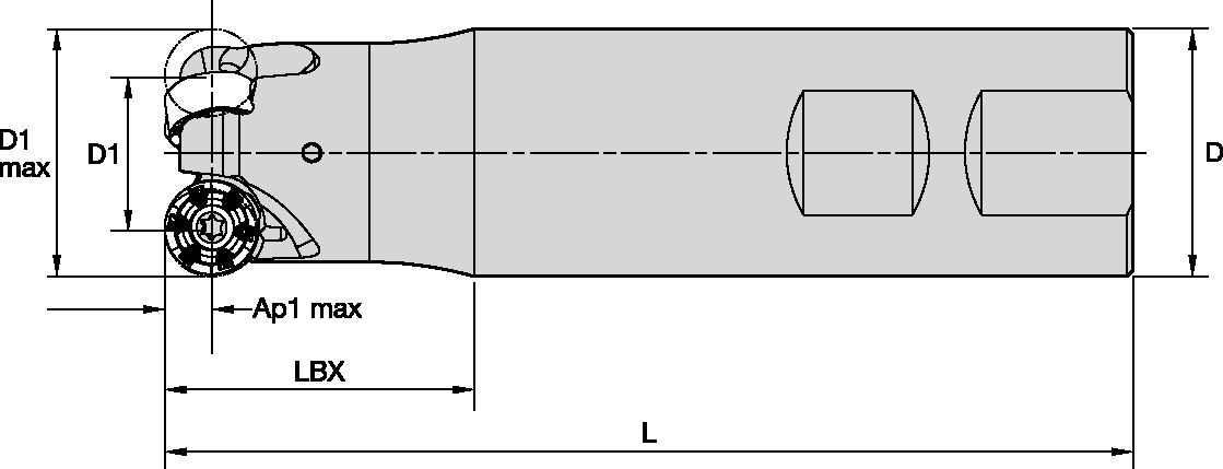 METRIC CUTTER M200 D=32 Z=3 WELDON