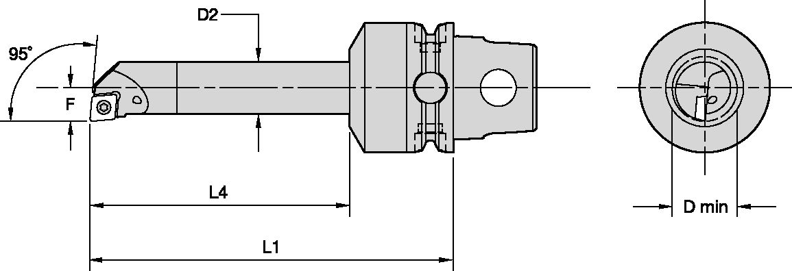 KM50TS CARBIDE BORING BAR