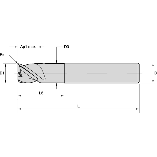 SC DRILL SLOT ENDMILL A D=2.8