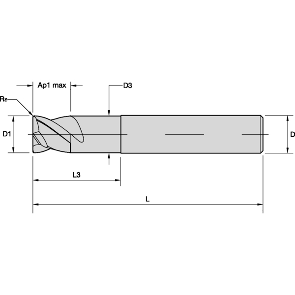 SC DRILL SLOT ENDMILL A D=13.