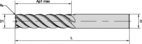 ENDMILL 5718 10x10x40x100xR2.5