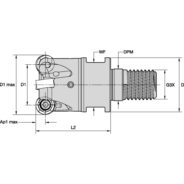 RODEKA IC10 D=40 Z=5 SCREW-ON