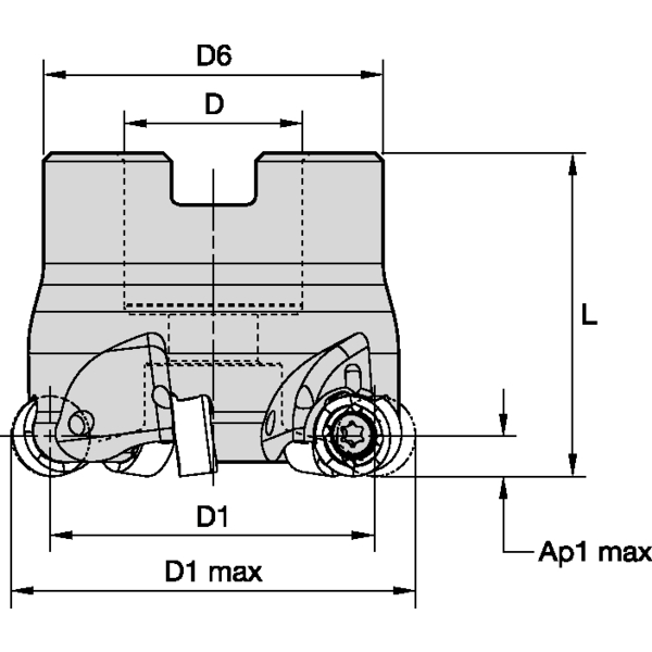 RODEKA IC10 D=40 Z=4 SHELL MI