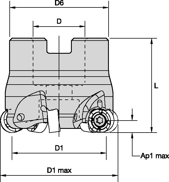 METRIC M200 IC10 D40 Z06 SHELL MILL