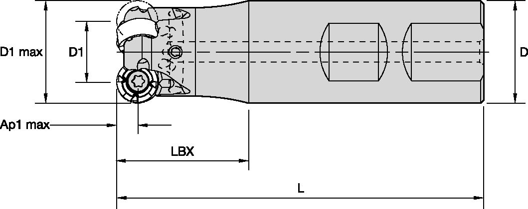 METRIC M200 IC10 D25 Z03 WELDON