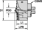 KSEMPLUS A1 HEAD D= 100.00 mm