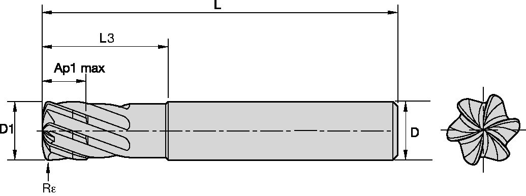 HÖGM.FRÄS 6MM L3:18 CYL
