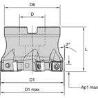KSSM 8+ SHELL MILL D=100 Z=8