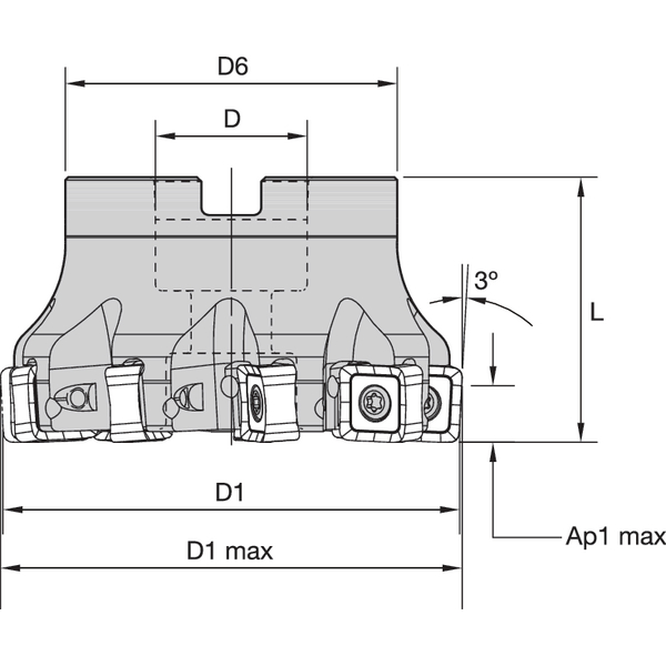 TOOLHOLDER KSSM 8+ SHELL MILL