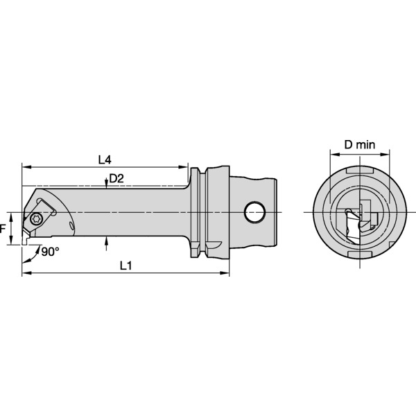 KM4X63 TOP NOTCH GROOVING BAR