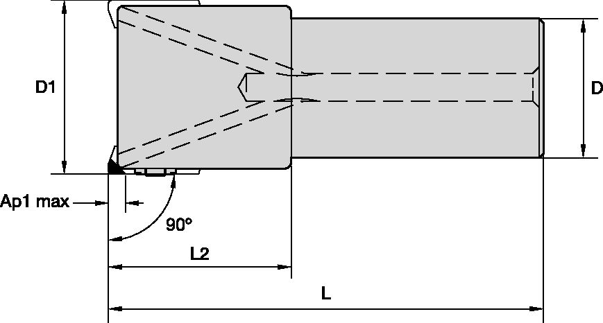 SUPERFEED ENDMILL D=40 Z=4