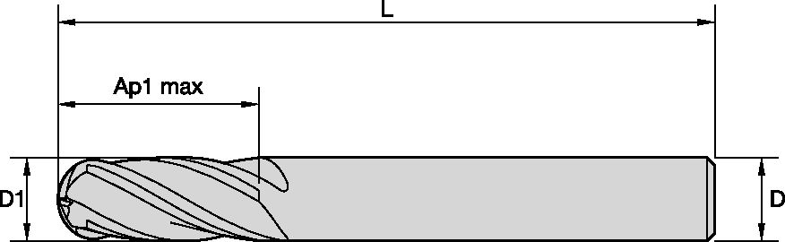 RADIEFRÄS 12MM AP26 Z4 CYL