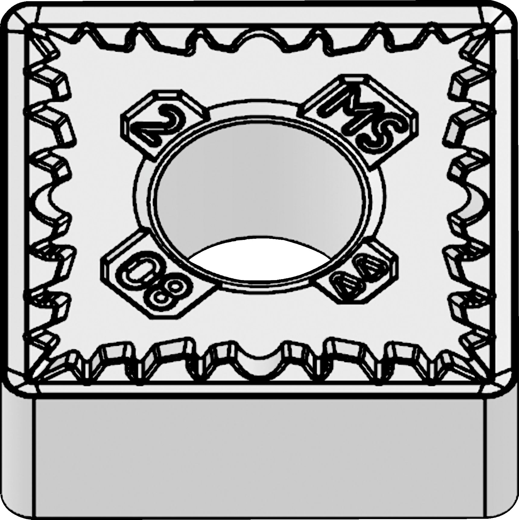 NEGATIVE STYLE, PIN LOCK INSERT