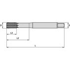 M3X0.5 D5 FT SBOT DIN ANSI HS