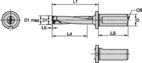 BORR 20.5MM 4xD IK WB DrillFIX DFSP