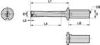 BORR 17.5MM 5xD IK WB DrillFIX DFSP