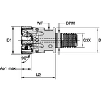 MILL 4-11 D=32 Z=5 SCREW-ON C