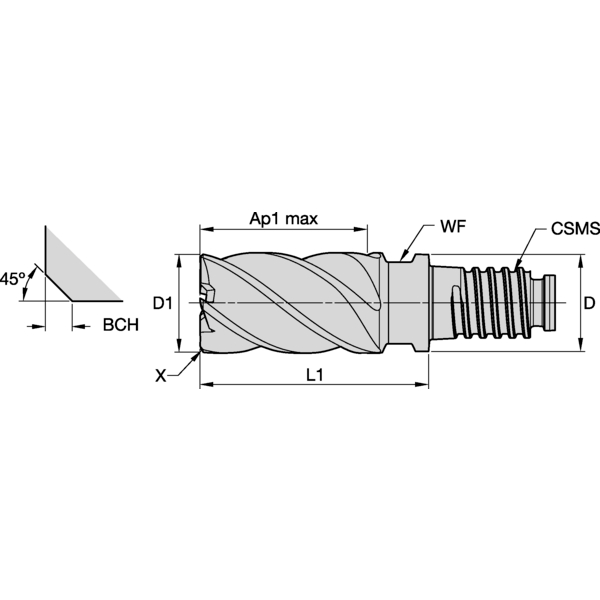 D-L HARVIII 5F 10XDL10X15 BCH