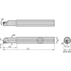 LT Threading Boring Bar D32.0