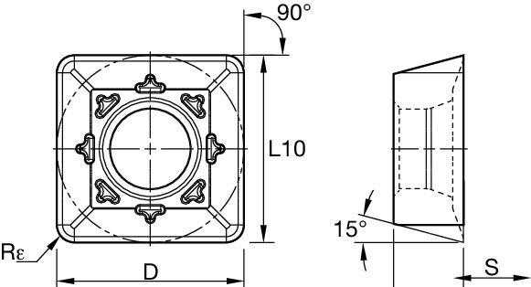 5230VS12 Insert • -423 • LIGHT TO GENERAL MACHINING