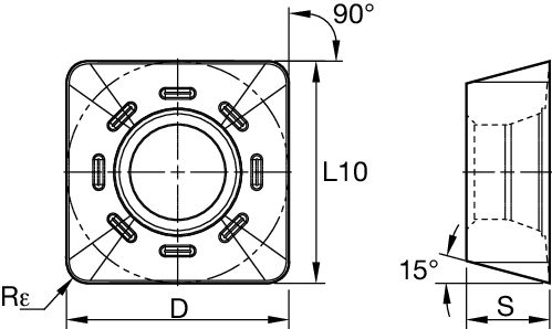 5230VS12 Insert • -422 • LIGHT MACHINING