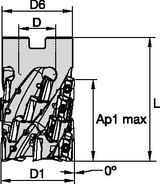 VSM17H D50 Z4 HELICAL SHELL MILL