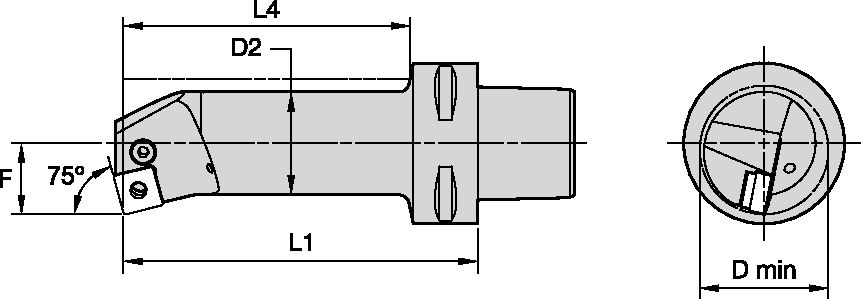 PSC50 P-CLAMPING BORING BAR