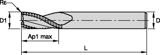 PINNFRÄS 6MM AP:13 R0.25 WD