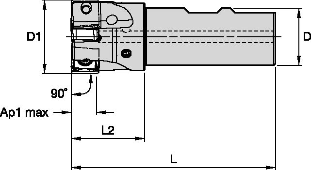 VSM890-12 D32 Z3 WELDON END MILL