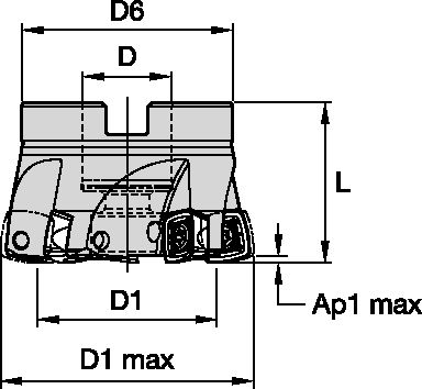 VXF-12 D52 Z5 SHELL MILL