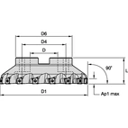 KT4 D160 Z=12 METRIC SHELL MI~