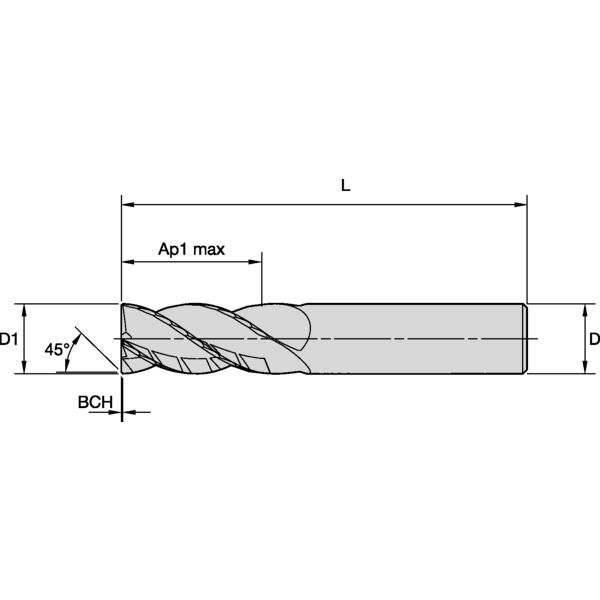 PINNFRÄS 10MM AP:14MM CYL