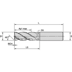 PINNFRÄS 25MM L3:75MM CYL
