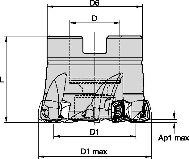 VXF-09 D40 Z4 SHELL MILL