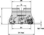VXF-16 D50 Z4 SHELL MILL