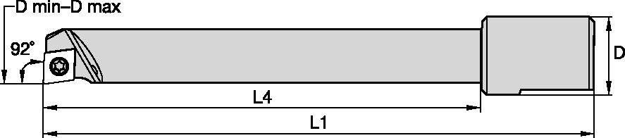 Bom 10.0-12.0mm L4=55mm