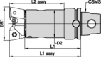 Twin Cutter KM80 d. 150-205mm