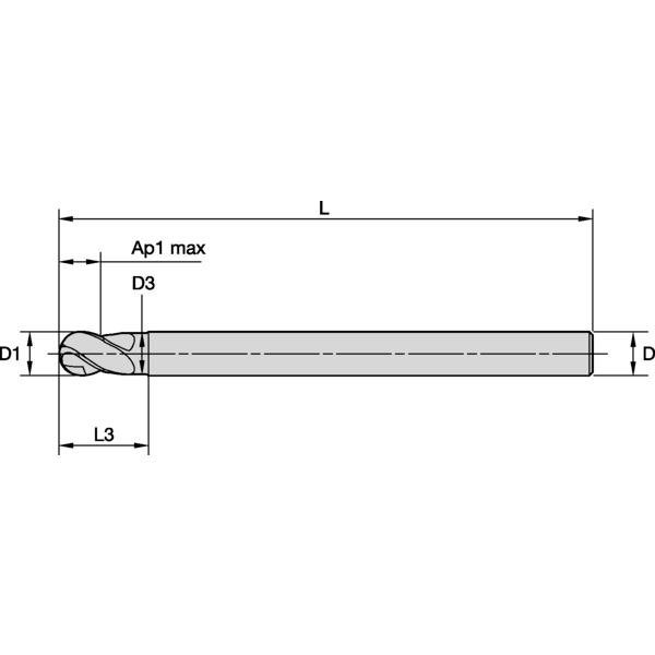 FULLRADIEFRÄS 10MM L3:20MM CYL