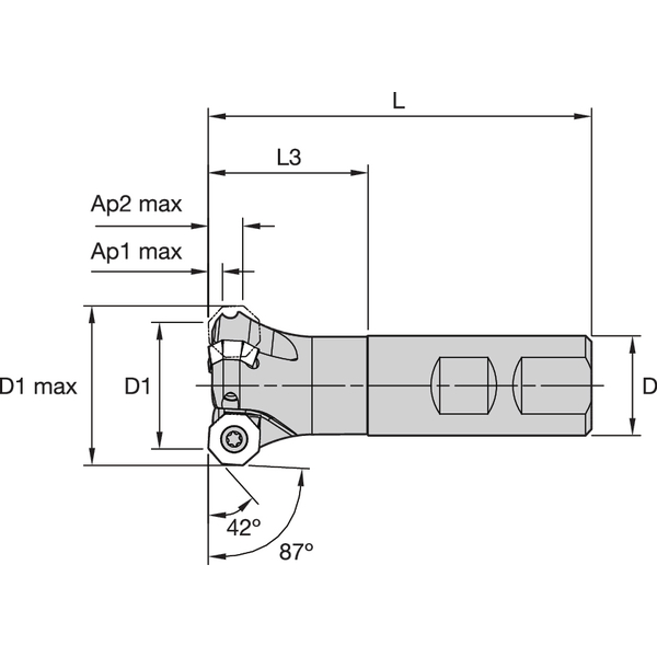 MILL WELDON D=25 Z=2