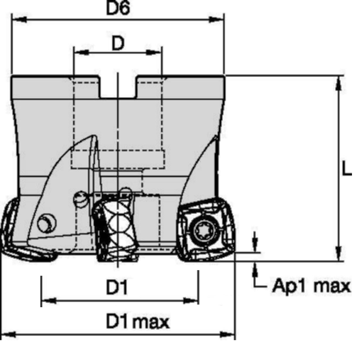 7793VXO METRIC CUTTER D100z6