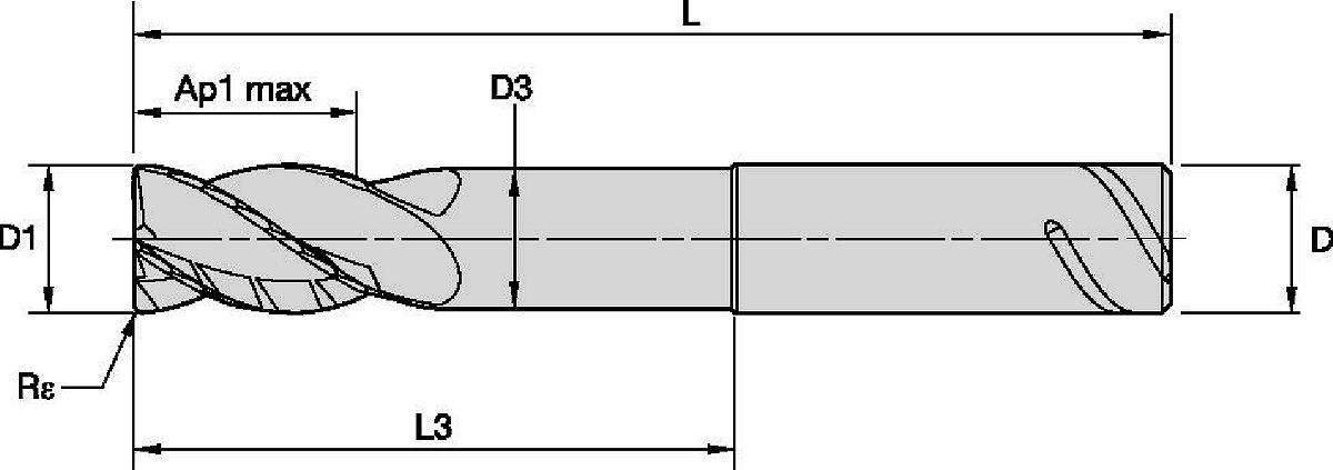 PINNFRÄS 16MM L3:73MM SAFE-LOCK