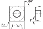 Turning insert CVD: Roughing ~