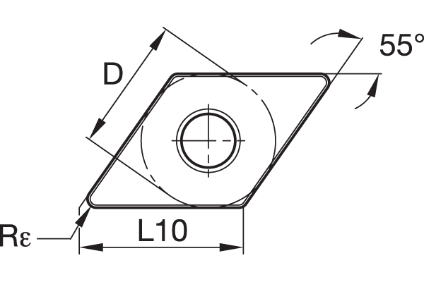 Turning insert CVD: Roughing ~