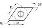 Turning insert CVD: Roughing ~