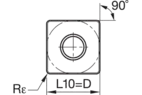 Turning insert CVD: Roughing ~