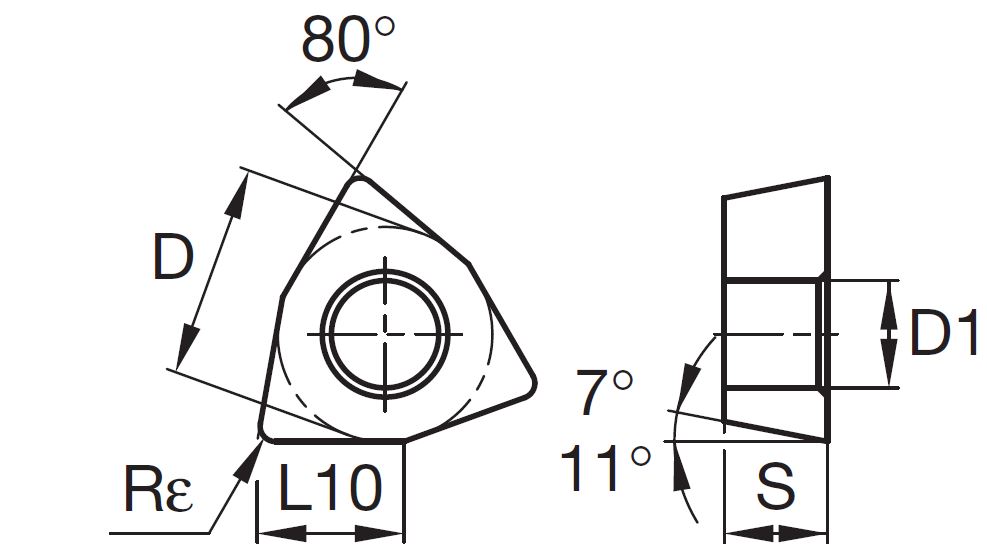 Turning insert CVD: Roughing ~