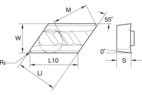 Turning insert CVD: Flat top