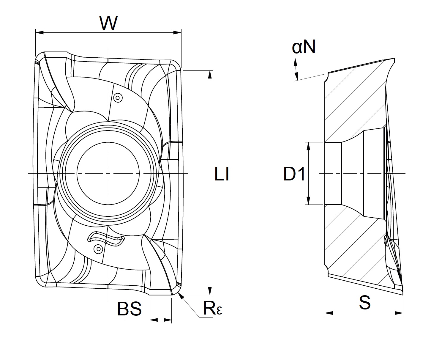Milling insert PVD: Roughing
